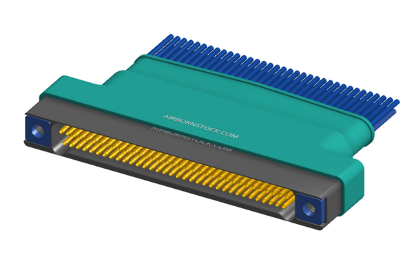 NM-264-069-261-THAA - Nano-miniature D-shaped I/O connector, 2 rows of 69 contacts, and threaded holes for attachment hardware. (Receptacle)