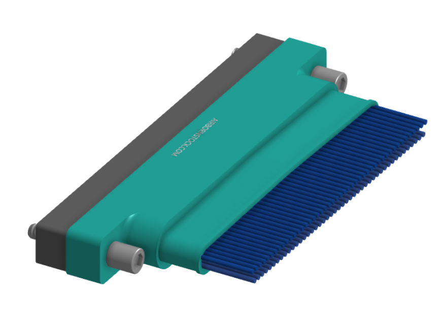 NM-265-091-261-JCAA - Nano-miniature D-shaped I/O connector, 2 rows of 91 contacts, and turning jackscrew attachment hardware.