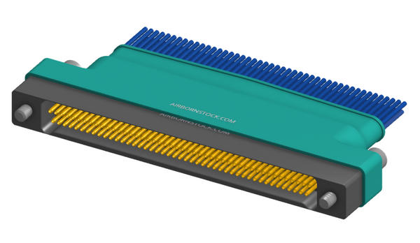 NM-262-091-261-JCAA - Nano-miniature D-shaped I/O connector, 2 rows of 91 contacts, and turning jackscrew attachment hardware.