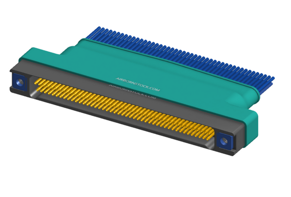 NM-262-091-261-THAA - Nano-miniature D-shaped I/O connector, 2 rows of 91 contacts, and threaded holes for attachment hardware. (Receptacle)