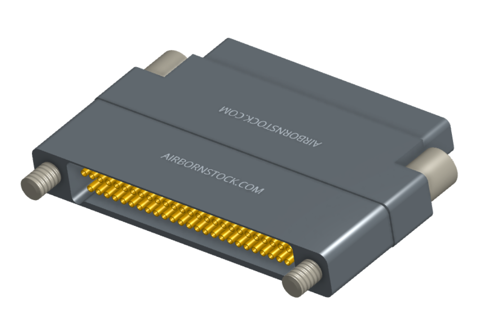 NMCS-2S5-051-PTRJ - Nano-D Connector Saver, 51 contacts, titanium body material, and plug with threaded holes and receptacle with turning jackscrew hardware.