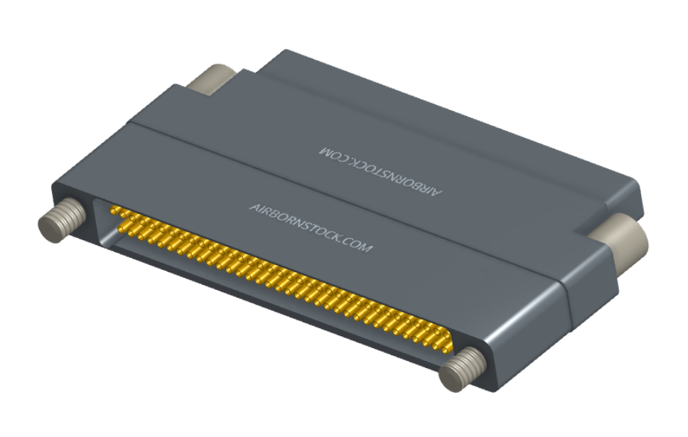 NMCS-2S5-069-PTRJ - Nano-D Connector Saver, 69 contacts, titanium body material, and plug with threaded holes and receptacle with turning jackscrew hardware.