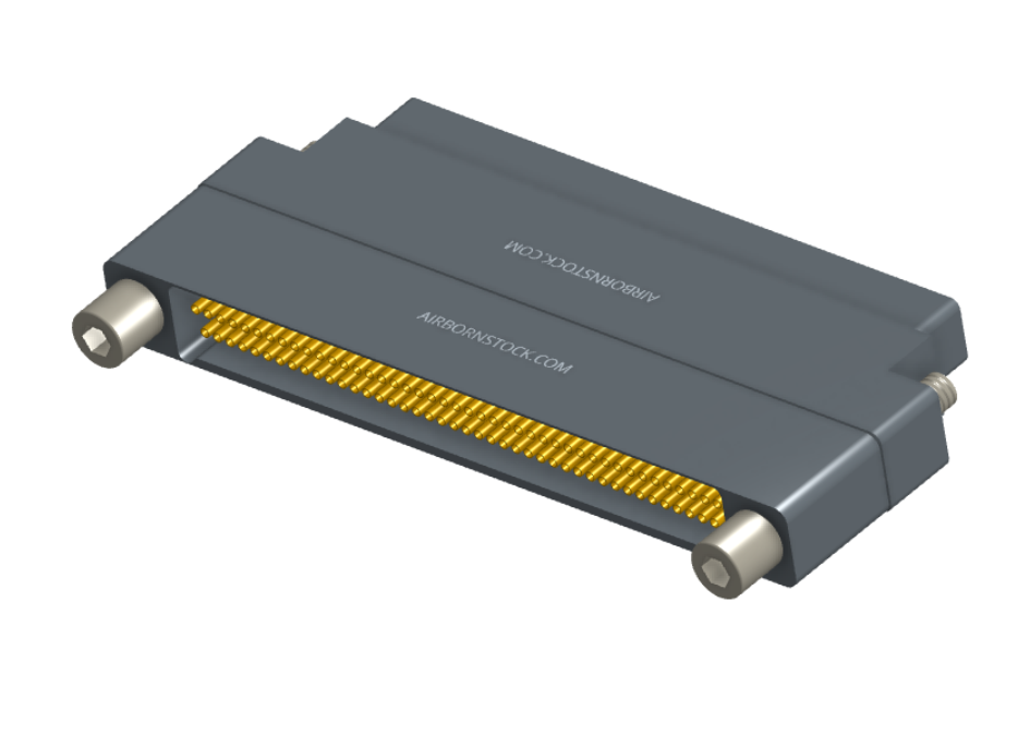 NMCS-2S5-085-PJRT - Nano-D Connector Saver, 85 contacts, titanium body material, and plug with turning jackscrew attachment hardware and receptacle with threaded holes.