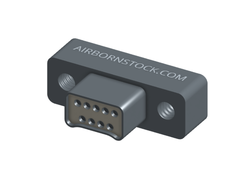 NMSH-215-025-125-TH00 - Nano-D Shorting Connector, 25 contacts, titanium body material, and threaded holes for attachment hardware. (Plug)