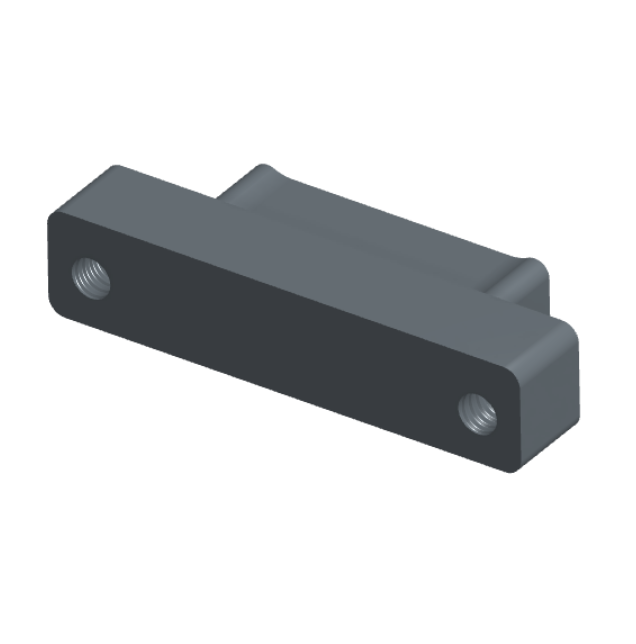 NMSH-215-025-128-TH00 - Nano-D Shorting Connector, 25 contacts, titanium body material, and threaded holes for attachment hardware. (Plug)