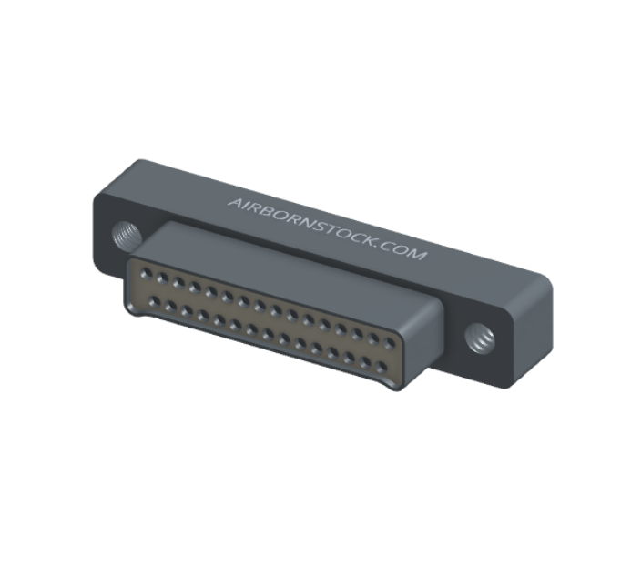 NMSH-215-031-128-TH00 - Nano-D Shorting Connector, 31 contacts, titanium body material, and threaded holes for attachment hardware. (Plug)