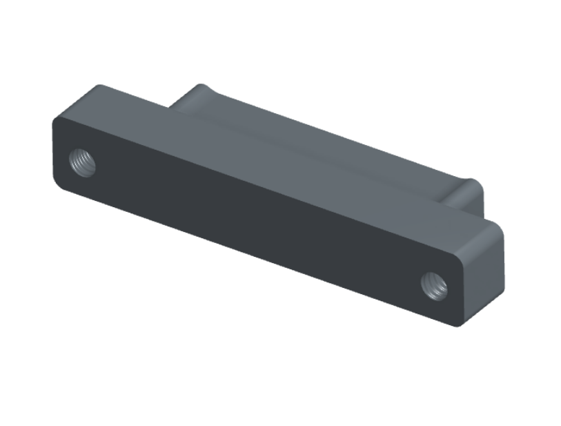 NMSH-215-037-128-TH00 - Nano-D Shorting Connector, 37 contacts, titanium body material, and threaded holes for attachment hardware. (Plug)