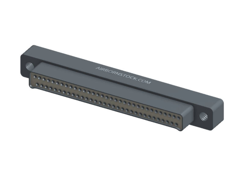 NMSH-215-065-125-TH00 - Nano-D Shorting Connector, 65 contacts, titanium body material, and threaded holes for attachment hardware. (Plug)