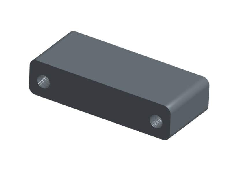 NMSH-2L5-021-225-TH00 - Nano-D Shorting Connector, 21 contacts, titanium body material, and threaded holes for attachment hardware. (Receptacle)
