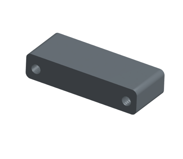 NMSH-2L5-025-225-TH00 - Nano-D Shorting Connector, 25 contacts, titanium body material, and threaded holes for attachment hardware. (Receptacle)