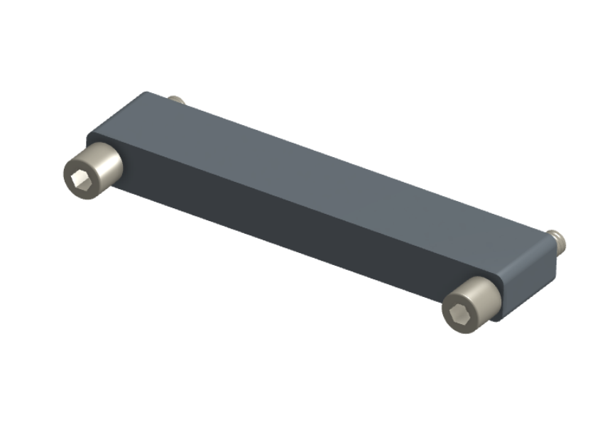 NMSH-2L5-069-225-JC00 - Nano-D Shorting Connector, 69 contacts, titanium body material, and turning jackscrew attachment hardware (Receptacle).