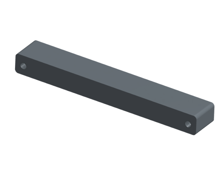 NMSH-2L5-091-225-TH00 - Nano-D Shorting Connector, 91 contacts, titanium body material, and threaded holes for attachment hardware. (Receptacle)