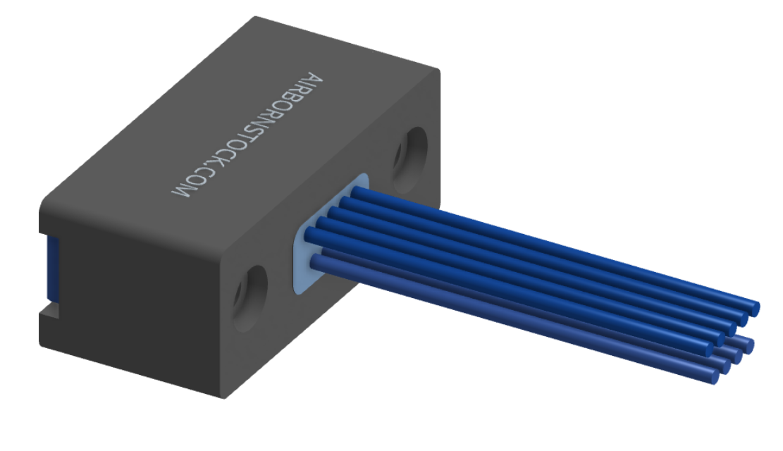 NMSP-225-009-261-THAA - Splashproof Nano-miniature D-shaped I/O connector, 2 rows with 9 contacts, and threaded holes for attachment hardware. (Receptacle)