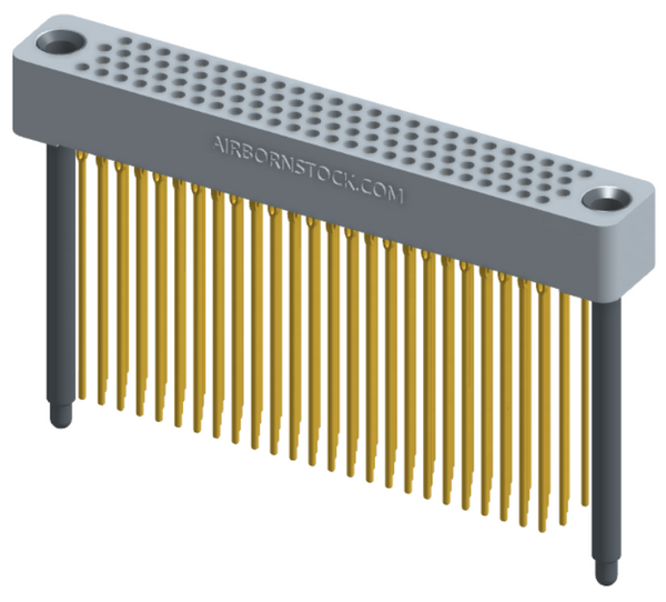 RC422-100-281-4700 - Full profile board-to-board stackable connector, 4 rows and 25 columns (100 total contacts), and guide hardware.