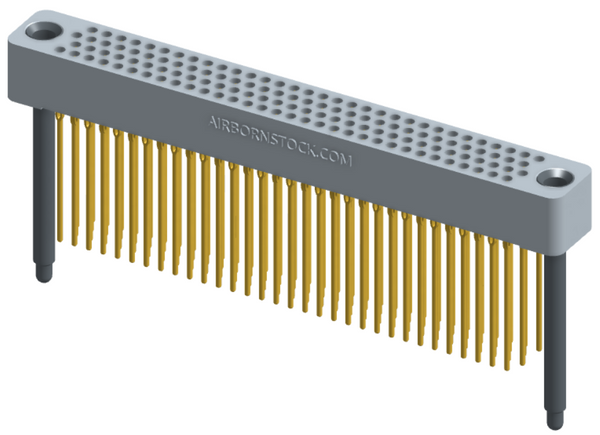 RC422-128-251-4400 - Full profile board-to-board stackable connector, 4 rows and 32 columns (128 total contacts), and guide hardware.