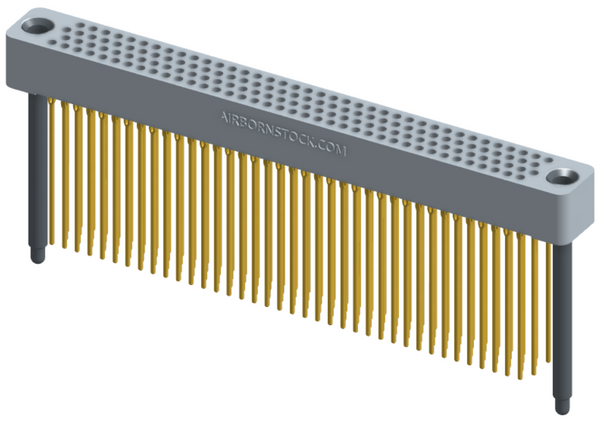 RC422-152-361-45FT - Full profile board-to-board stackable connector, 4 rows and 38 columns (152 total contacts), and guide hardware with female thread.