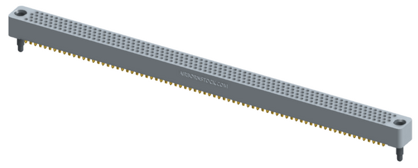 RC422-300-101-30FT - Full profile board-to-board stackable connector (bottom-of-stack), 4 rows and 75 columns (300 total contacts), and guide hardware with female thread.