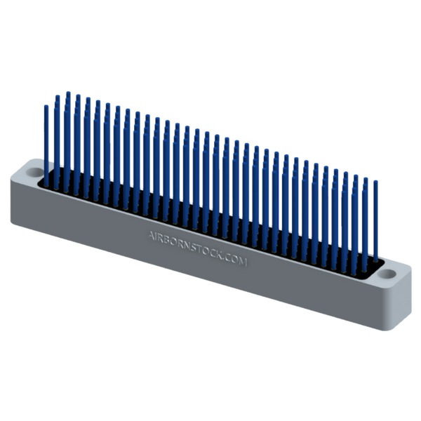 RC4B2-128-291-0000 - Full profile, stackable cable connector (bottom-of-stack), 4 rows and 32 columns (128 total contacts), and no hardware. (Receptacle)