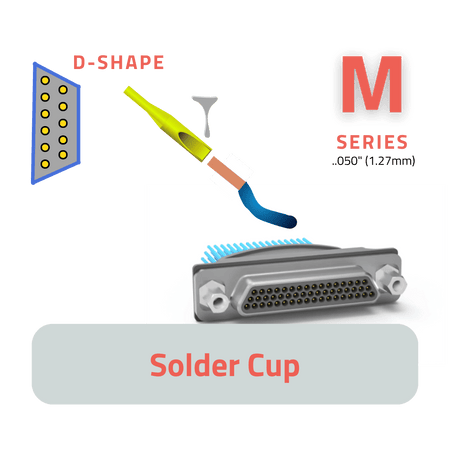 .050" (1.27mm) Solder Cup Connectors