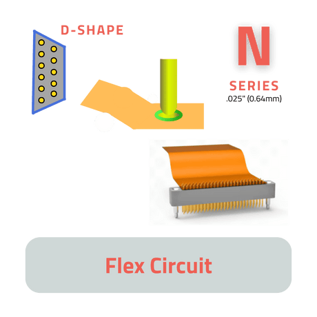 .025" (0.64mm) Flex Circuit Connectors