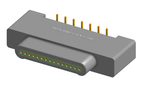 NK-1A2-015-125-0000 - Nano-miniature D-shaped vertical surface board mount (SMT) connector, 15 contacts, and no hardware.