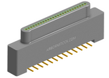 NK-1A2-025-125-0000 - Nano-miniature D-shaped vertical surface board mount (SMT) connector, 25 contacts, and no hardware.