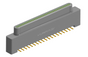NK-1A4-037-128-0000 - Nano-miniature D-shaped vertical surface board mount (SMT) connector, 37 contacts, and no hardware.