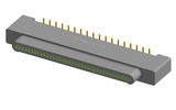 NK-1A2-037-128-0000 - Nano-miniature D-shaped vertical surface board mount (SMT) connector, 37 contacts, and no hardware.