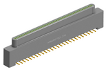 NK-1A2-051-128-0000 - Nano-miniature D-shaped vertical surface board mount (SMT) connector, 51 contacts, and no hardware.
