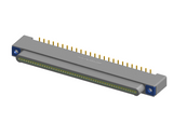 NK-1A2-051-128-TH00 - Nano-miniature D-shaped vertical surface board mount (SMT) connector, 51 contacts, and threaded holes for attachment hardware.