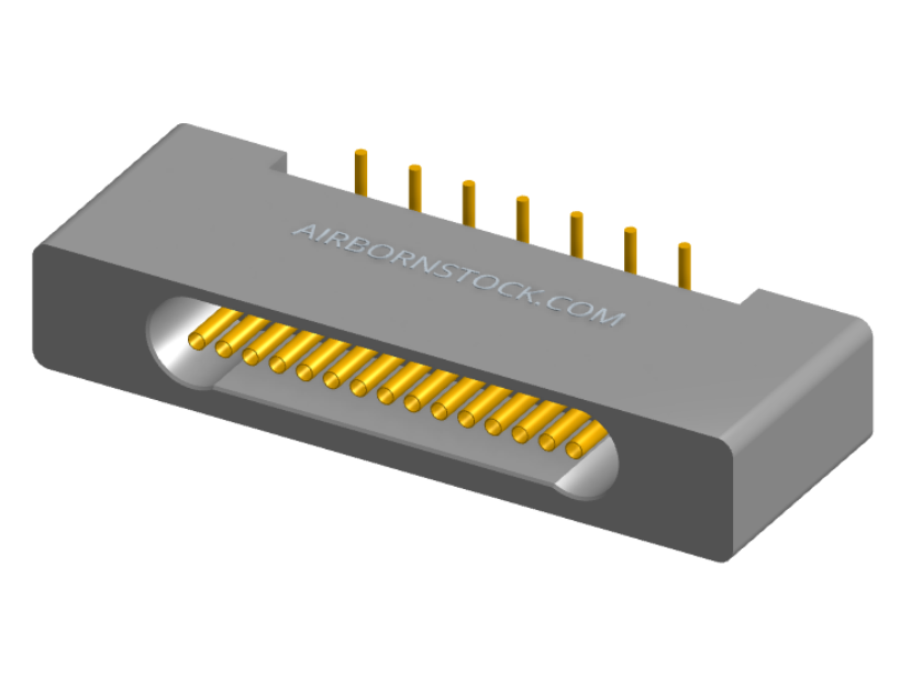 NK-1B2-015-228-0000 - Nano-miniature D-shaped vertical surface board mount (SMT) connector with mounting holes, 1 row of 15 contacts, and no hardware. (Receptacle)