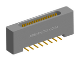 NK-1B2-015-228-0000 - Nano-miniature D-shaped vertical surface board mount (SMT) connector with mounting holes, 1 row of 15 contacts, and no hardware. (Receptacle)