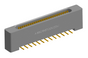 NK-1B4-025-228-0000 - Nano-miniature D-shaped vertical surface board mount (SMT) connector with mounting holes, 1 row of 25 contacts, and no hardware. (Receptacle)