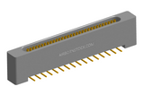NK-1B2-031-225-0000 - Nano-miniature D-shaped vertical surface board mount (SMT) connector with mounting holes, 1 row of 31 contacts, and no hardware. (Receptacle)