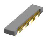 NK-1B2-037-225-0000 - Nano-miniature D-shaped vertical surface board mount (SMT) connector with mounting holes, 1 row of 37 contacts, and no hardware. (Receptacle)