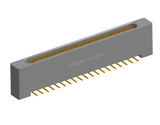 NK-1B2-037-225-0000 - Nano-miniature D-shaped vertical surface board mount (SMT) connector with mounting holes, 1 row of 37 contacts, and no hardware. (Receptacle)