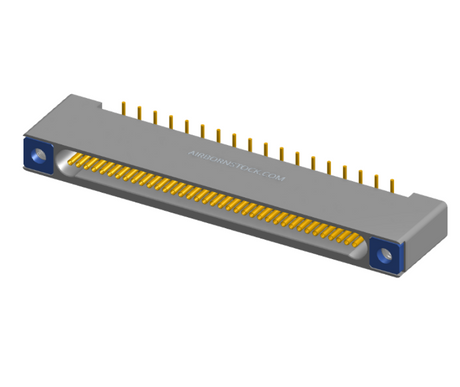 NK-1B2-037-225-TH00 - Nano-miniature D-shaped vertical surface board mount (SMT) connector with mounting holes, 1 row of 37 contacts, and threaded holes for attachment hardware. (Receptacle)