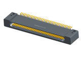NK-1D2-037-225-0000 - Nano-miniature D-shaped horizontal surface board mount (SMT) connector with mounting holes, 37 contacts, and no hardware.