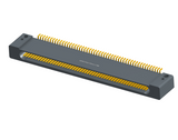 NK-1D2-051-228-0000 - Nano-miniature D-shaped horizontal surface board mount (SMT) connector with mounting holes, 51 contacts, and no hardware.