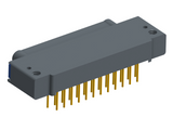 NK-1E2-025-325-TH00 - Nano-miniature D-shaped, right angle, plated-through-hole (PTH) board mount connector, 1 row of 25 contacts, and threaded holes for attachment hardware.(Plug)