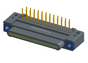 NK-1E4-025-325-TH00 - Nano-miniature D-shaped, right angle, plated-through-hole (PTH) board mount connector, 1 row of 25 contacts, and threaded holes for attachment hardware.(Plug)
