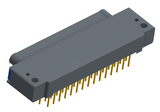 NK-1E2-031-325-TH00 - Nano-miniature D-shaped, right angle, plated-through-hole (PTH) board mount connector, 1 row of 31 contacts, and threaded holes for attachment hardware.(Plug)