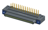 NK-1E2-031-325-TH00 - Nano-miniature D-shaped, right angle, plated-through-hole (PTH) board mount connector, 1 row of 31 contacts, and threaded holes for attachment hardware.(Plug)
