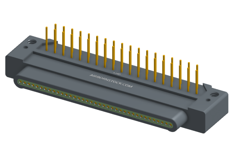 NK-1E2-037-325-0000 - Nano-miniature D-shaped, right angle, plated-through-hole (PTH) board mount connector, 1 row of 37 contacts, and no attachment hardware. (Plug)