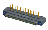 NK-1E2-037-325-TH00 - Nano-miniature D-shaped, right angle, plated-through-hole (PTH) board mount connector, 1 row of 37 contacts, and threaded holes for attachment hardware.(Plug)