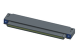 NK-1E2-051-325-TH00 - Nano-miniature D-shaped, right angle, plated-through-hole (PTH) board mount connector, 1 row of 51 contacts, and threaded holes for attachment hardware.(Plug)