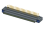NK-1E4-051-325-TH00 - Nano-miniature D-shaped, right angle, plated-through-hole (PTH) board mount connector, 1 row of 51 contacts, and threaded holes for attachment hardware.(Plug)