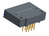 NK-1F2-009-445-TH00 - Nano-miniature D-shaped right angle plated through hole (PTH) board mount connector with mounting holes, 1 row of 9 contacts, and threaded holes for attachment hardware. (Receptacle)