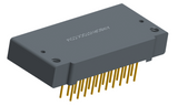 NK-1F2-021-435-0000 - Nano-miniature D-shaped right angle plated through hole (PTH) board mount connector with mounting holes, 1 row of 21 contacts, and no hardware. (Receptacle)