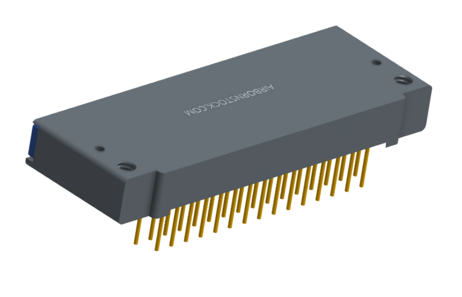 NK-1F2-031-435-TH00 - Nano-miniature D-shaped right angle plated through hole (PTH) board mount connector with mounting holes, 1 row of 31 contacts, and threaded holes for attachment hardware. (Receptacle)